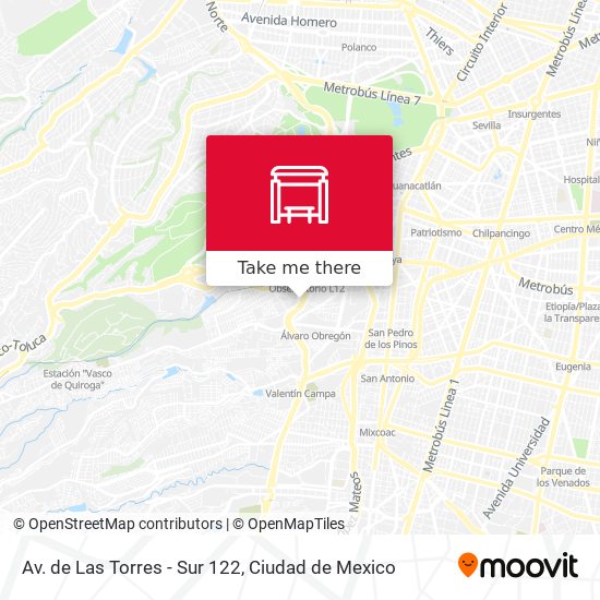 Mapa de Av. de Las Torres - Sur 122