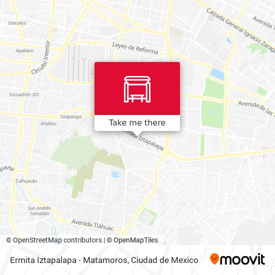 Mapa de Ermita Iztapalapa - Matamoros
