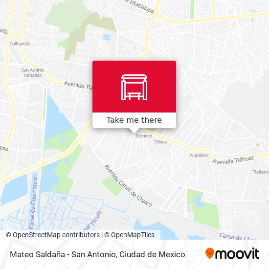 Mateo Saldaña - San Antonio map