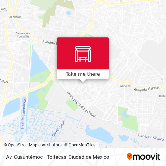 Mapa de Av. Cuauhtémoc - Toltecas