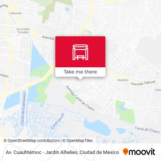 Av. Cuauhtémoc - Jardín Alhelíes map