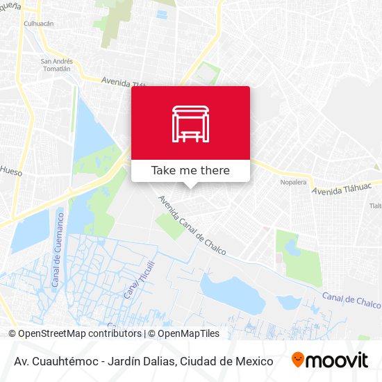 Mapa de Av. Cuauhtémoc - Jardín Dalias