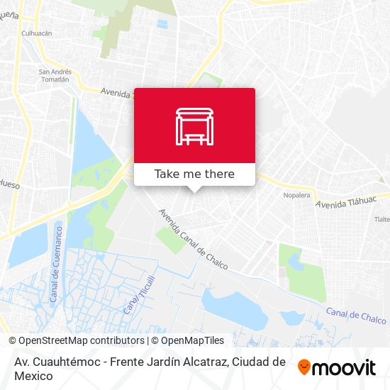 Av. Cuauhtémoc - Frente Jardín Alcatraz map