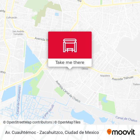 Av. Cuauhtémoc - Zacahuitzco map