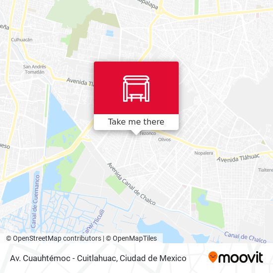 Av. Cuauhtémoc - Cuitlahuac map
