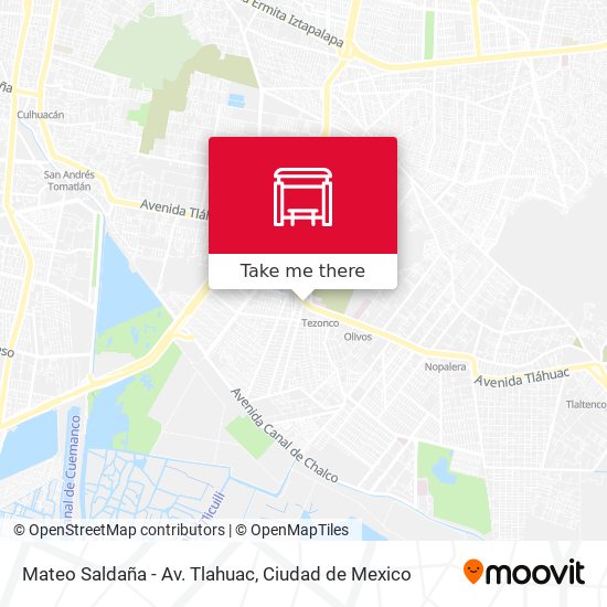 Mateo Saldaña - Av. Tlahuac map