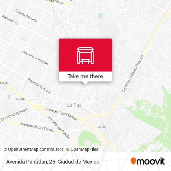 Avenida Pantitlán, 25 map