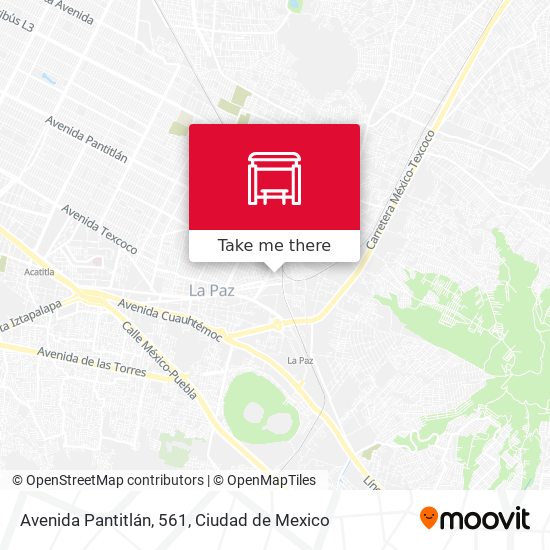 Avenida Pantitlán, 561 map