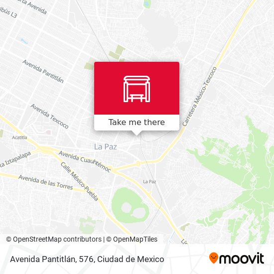 Avenida Pantitlán, 576 map