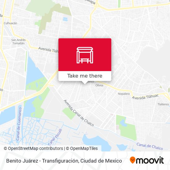Benito Juárez - Transfiguración map
