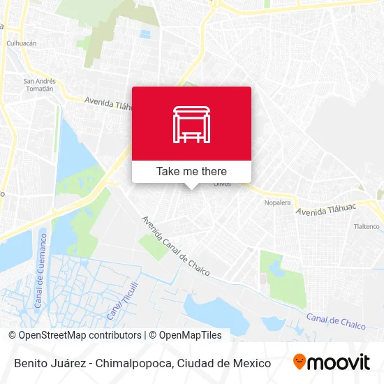 Benito Juárez - Chimalpopoca map