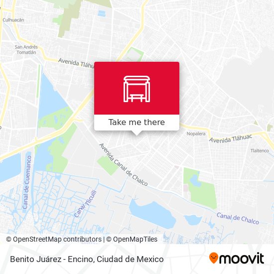 Benito Juárez - Encino map