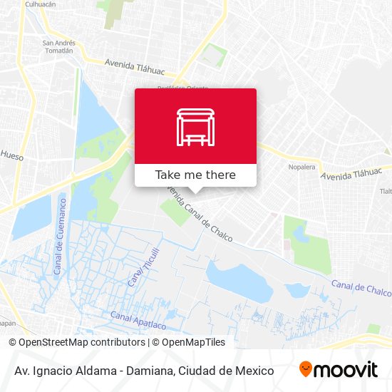 Av. Ignacio Aldama - Damiana map