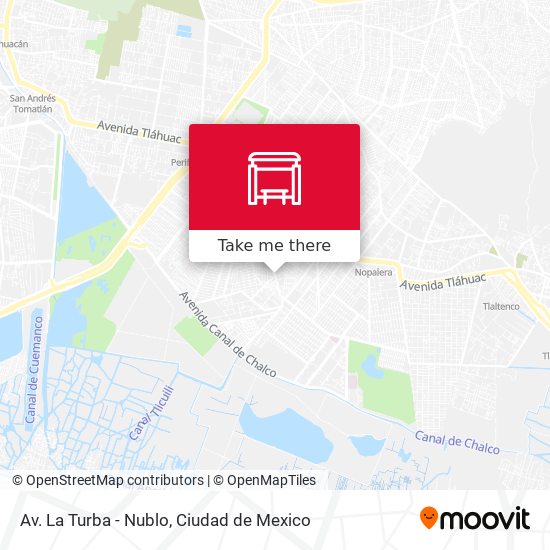 Av. La Turba - Nublo map