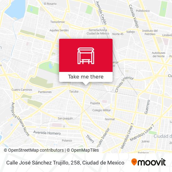 Mapa de Calle José Sánchez Trujillo, 258