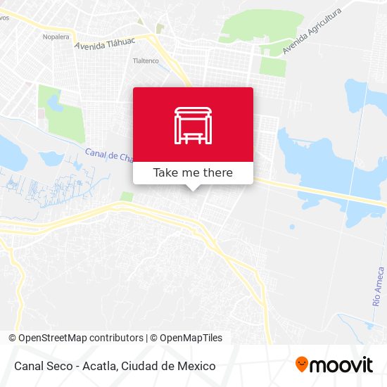 Canal Seco - Acatla map