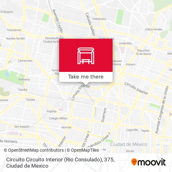 Circuito Circuito Interior (Río Consulado), 375 map