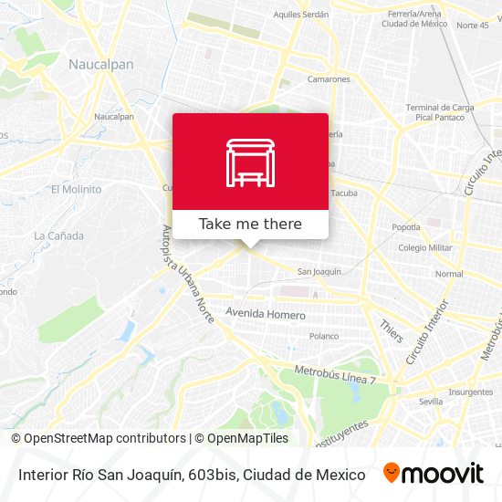 Interior Río San Joaquín, 603bis map