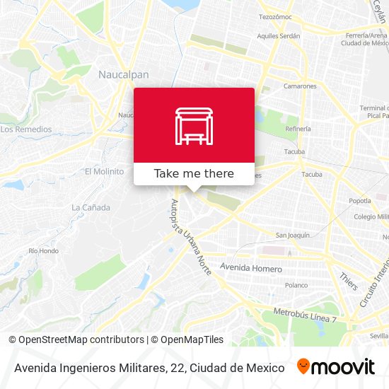 Avenida Ingenieros Militares, 22 map