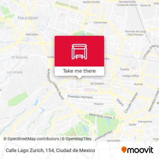 Mapa de Calle Lago Zurich, 154