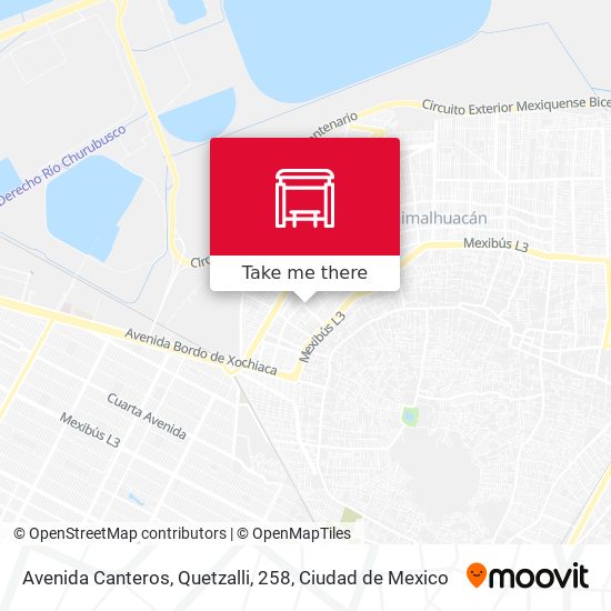Avenida Canteros, Quetzalli, 258 map