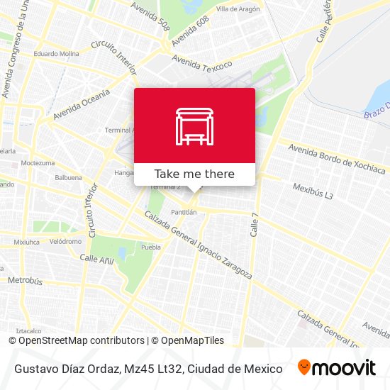 Gustavo Díaz Ordaz, Mz45 Lt32 map