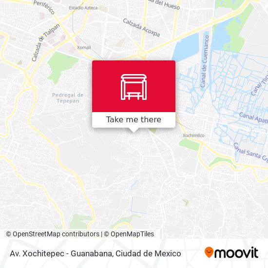 Mapa de Av. Xochitepec - Guanabana