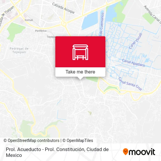 Prol. Acueducto - Prol. Constitución map