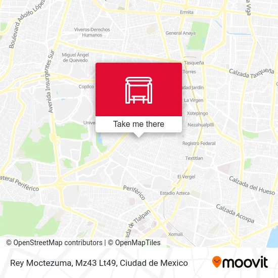 Rey Moctezuma, Mz43 Lt49 map