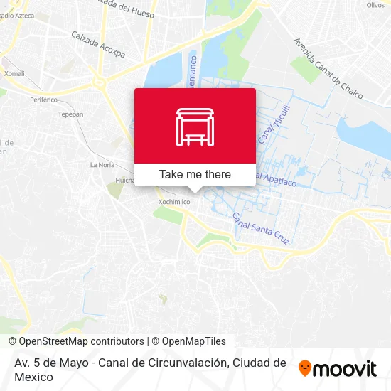 Av. 5 de Mayo - Canal de Circunvalación map