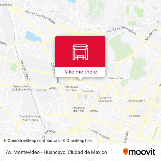 Av. Montevideo - Huancayo map