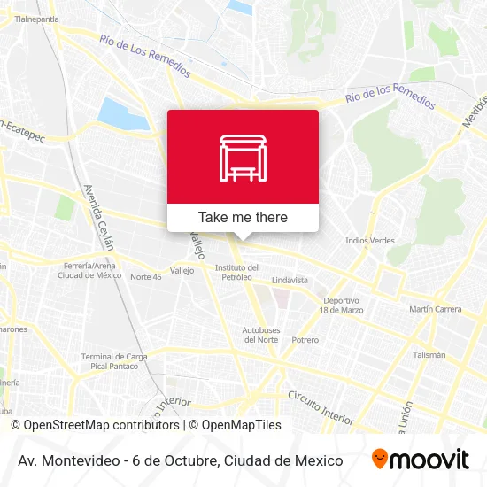 Mapa de Av. Montevideo - 6 de Octubre