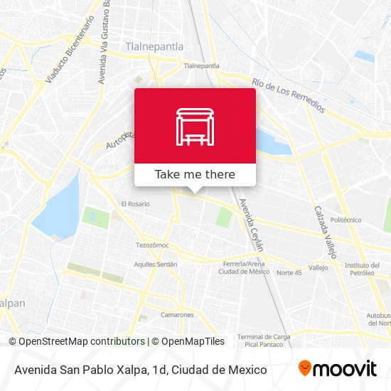 Mapa de Avenida San Pablo Xalpa, 1d