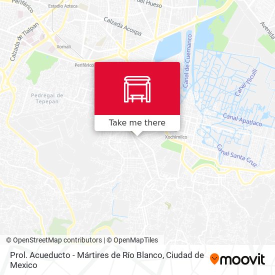 Mapa de Prol. Acueducto - Mártires de Río Blanco