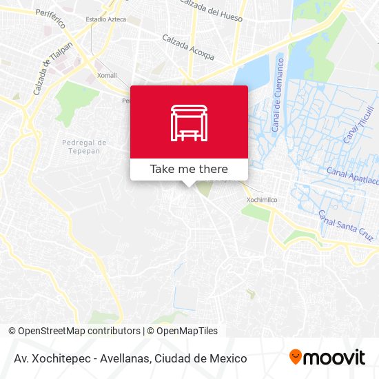 Mapa de Av. Xochitepec - Avellanas