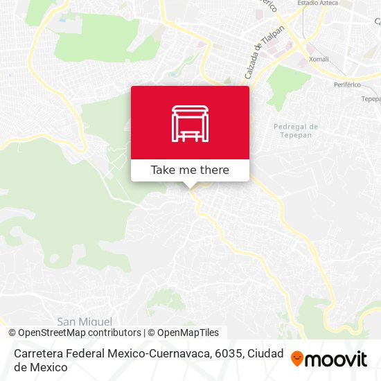 Carretera Federal Mexico-Cuernavaca, 6035 map