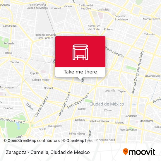 Mapa de Zaragoza - Camelia