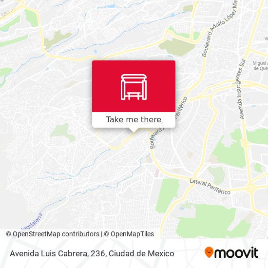 Avenida Luis Cabrera, 236 map