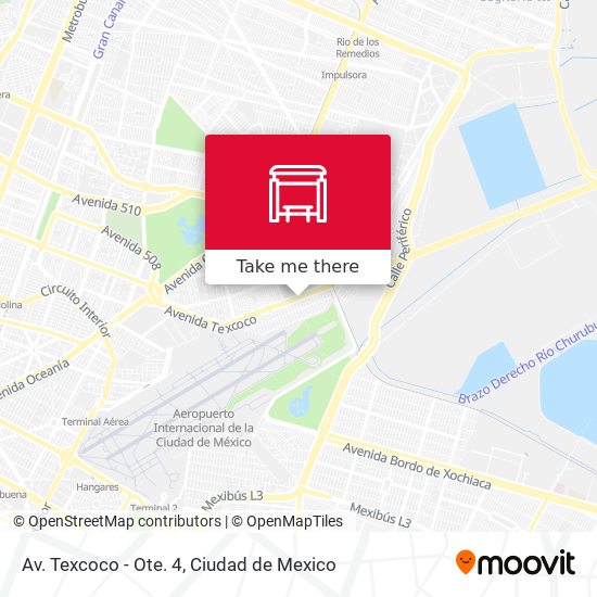 Av. Texcoco - Ote. 4 map