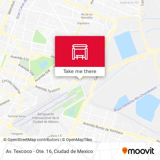 Mapa de Av. Texcoco - Ote. 16