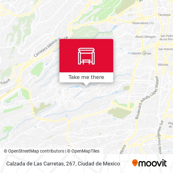 Calzada de Las Carretas, 267 map
