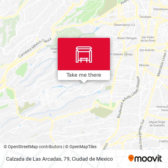 Calzada de Las Arcadas, 79 map