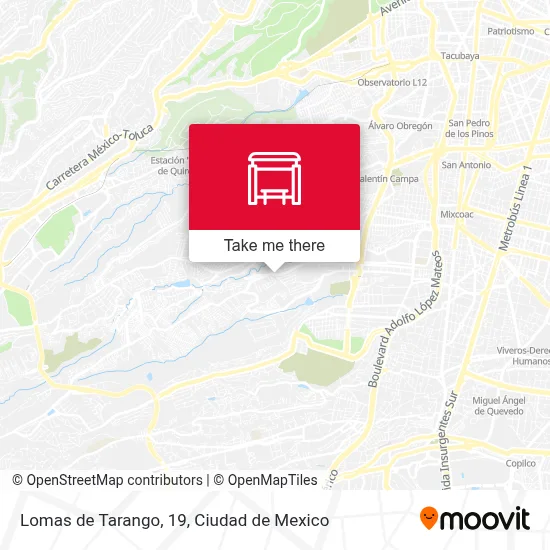 Lomas de Tarango, 19 map