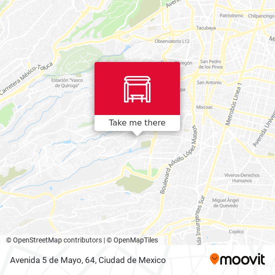 Mapa de Avenida 5 de Mayo, 64
