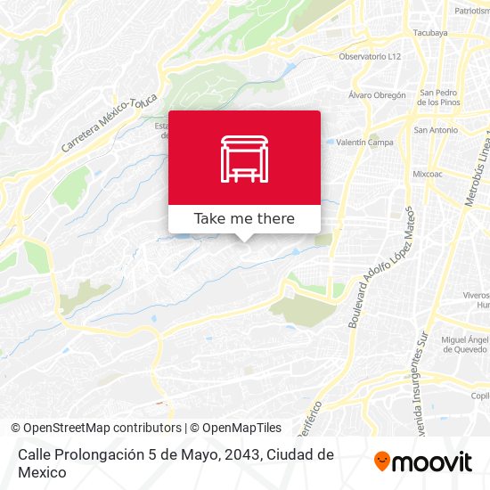 Mapa de Calle Prolongación 5 de Mayo, 2043