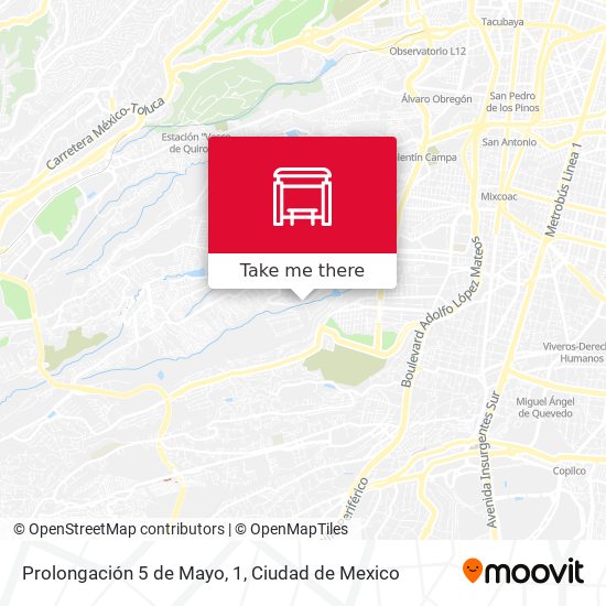 Mapa de Prolongación 5 de Mayo, 1