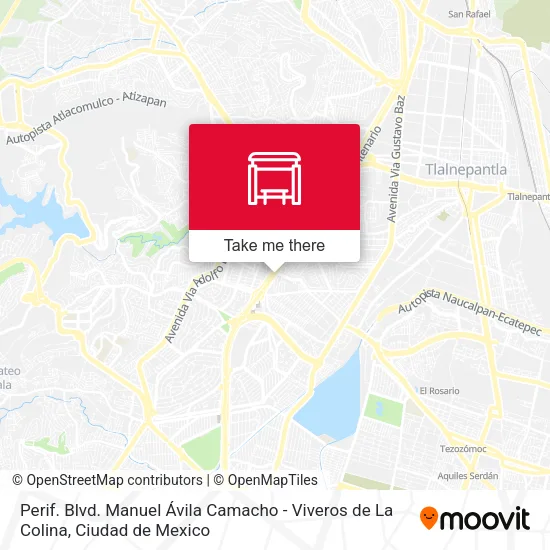 Perif. Blvd. Manuel Ávila Camacho - Viveros de La Colina map