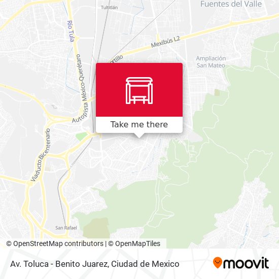 Mapa de Av. Toluca - Benito Juarez