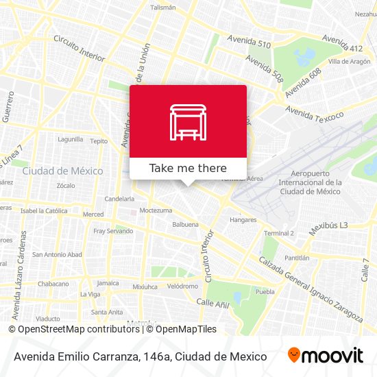 Avenida Emilio Carranza, 146a map