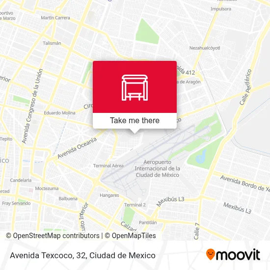 Avenida Texcoco, 32 map